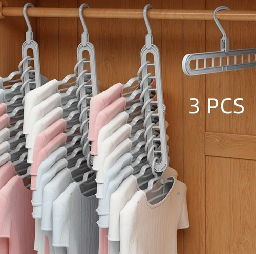 3pcs plastic foldable - plastic, 9-hole