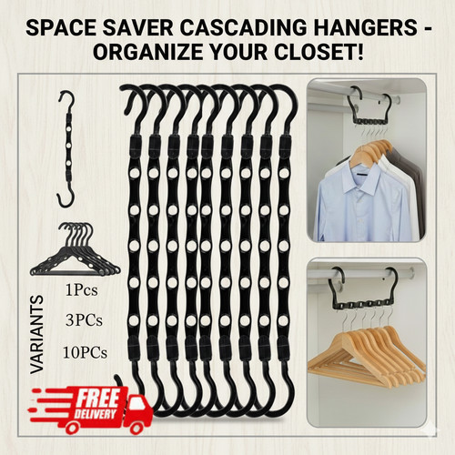 10x space saving hangers - space,