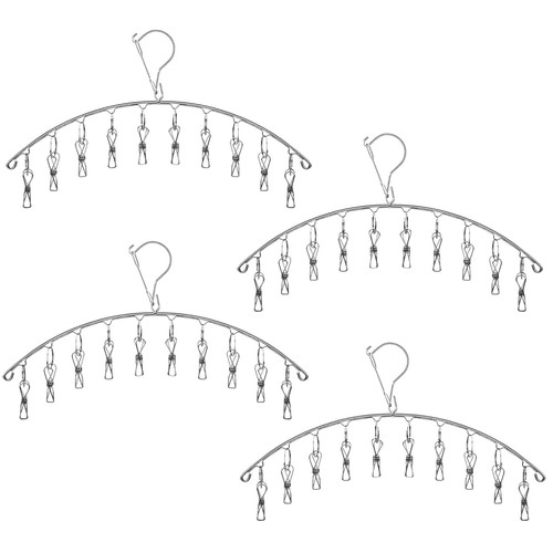Clothes hanger with - 10, clips