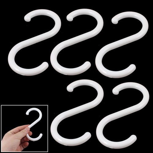 5pcs white plastic shape - plastic, s