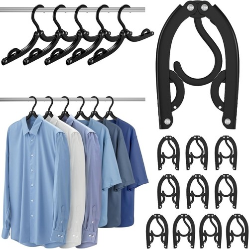 10pcs black portable folding - black,
