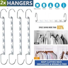 2X COAT HANGERS SUIT GARMENT